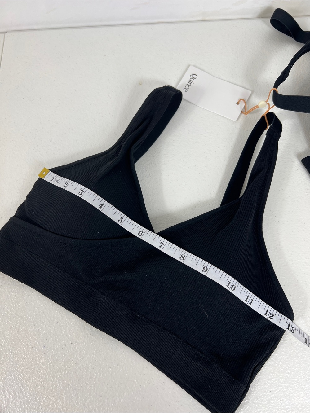 Quince Sz S Seamless Ribbed Crossover Nursing & Lounge Bra Black - 2 pack NWT - Picture 5 of 7